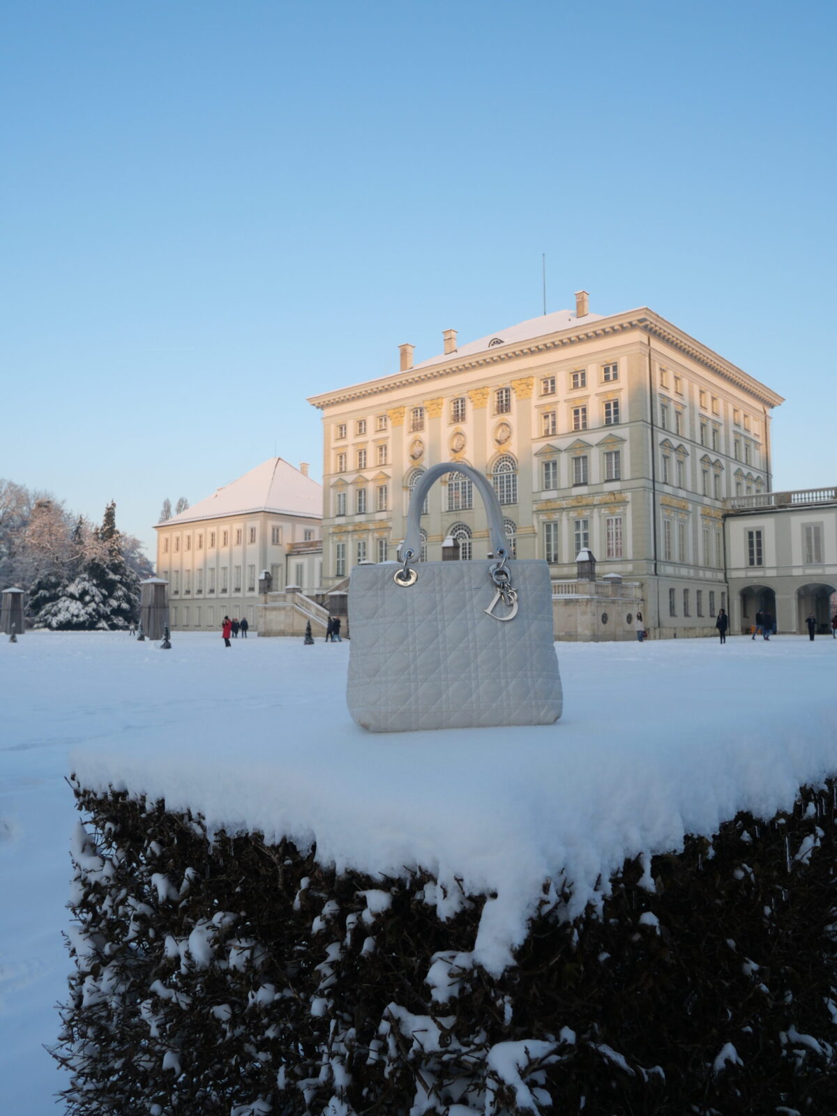 Vintage Christian Dior Sac Lady Dior weiße Handtasche