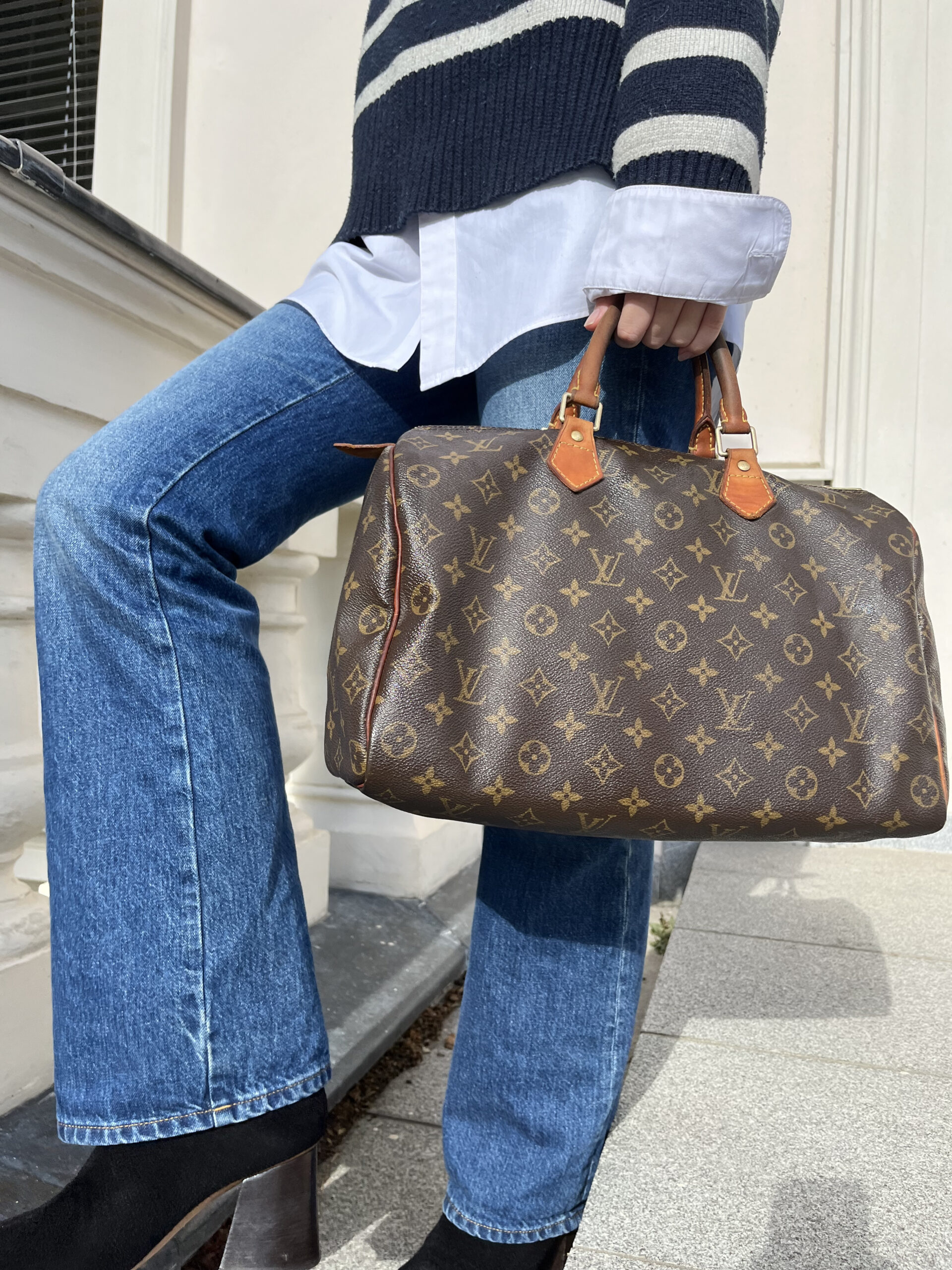 Louis Vuitton, Vintage Speedy 30 Monogramm Canvas Tasche - Luxustaschen.eu